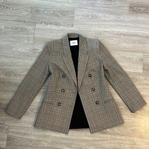 Lini Houndstooth Print/ plaid print Blazer Size XS